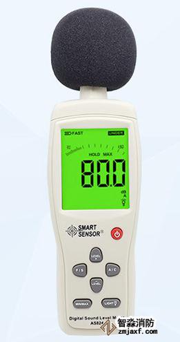 數(shù)字聲級(jí)計(jì)量程：30dB～130dB；精度：1.5dB